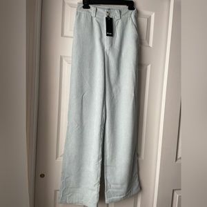 Corduroy Blue Wide Leg Pants